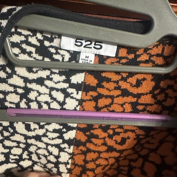 525 America Black and Orange Patterned Sweater - Picture 3 of 5